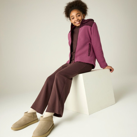 Felpa da bambino Regatta Myla Hybrid Jacket Fig/Violet