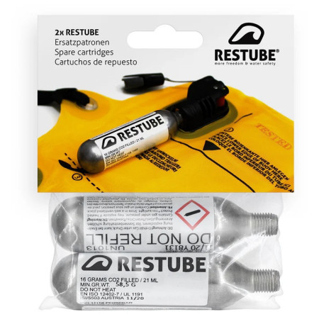 Ricambio Restube CO₂ cartridge 16g (2pack)