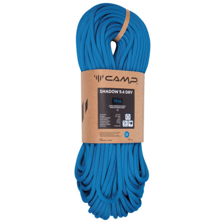 Corda da arrampicata Camp Shadow 9.4 Dry - 70m blu Blue