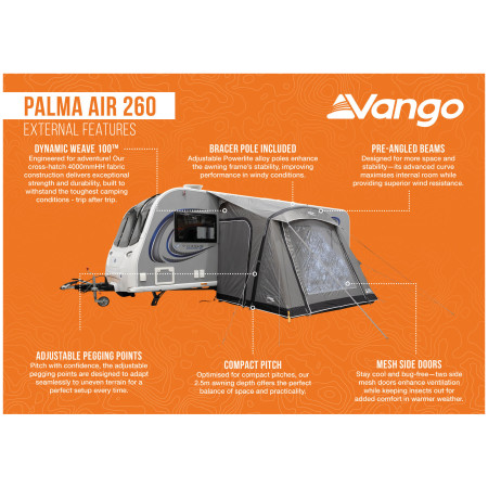 Tenda per roulotte Vango Palma Air 260