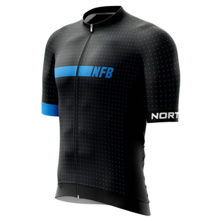 Maglia da ciclismo da uomo Northfinder Gerardo nero/blu 271blackblue