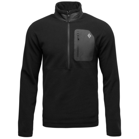 Felpa da uomo Black Diamond Rift HZ Fleece Jacket nero Black-Black