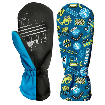 Guanti invernali per bambini WAMU Bagr blu