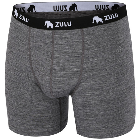 Boxer da uomo Zulu Merino 160 6in grigio grey