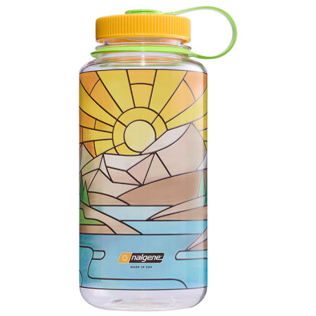 Borraccia Nalgene Wide Mouth 1l Clear Stained Glass giallo clear