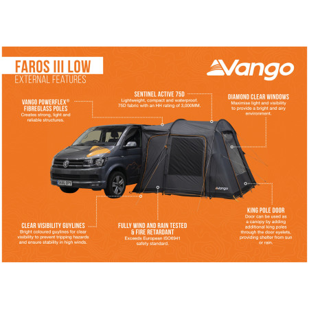 Tenda per minibus Vango Faros III Low