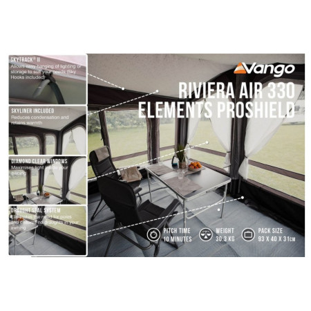 Tenda per minibus Vango Riviera Air 330 Elements ProShield