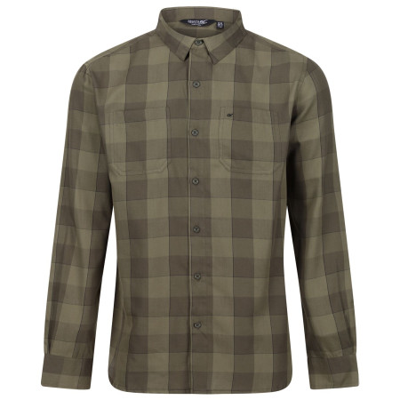 Camicia da uomo Regatta Lance verde Dark Khaki/Clover Bold Check