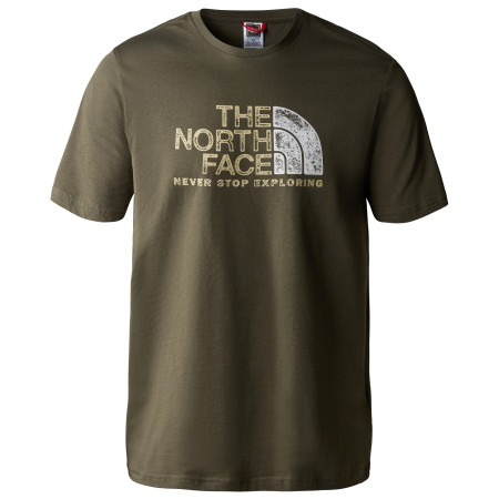 Maglietta da uomo The North Face S/S Rust 2 Tee verde scuro NEW TAUPE GREEN/GRAVEL