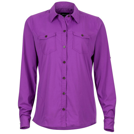 Camicia da donna Marmot Annika LS viola BrightViolet