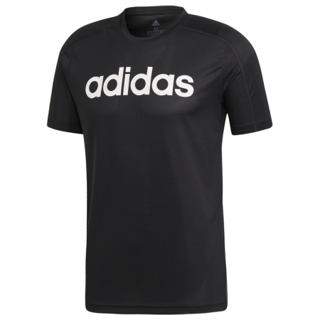 Maglietta da uomo Adidas D2M COOL Logo T nero Black