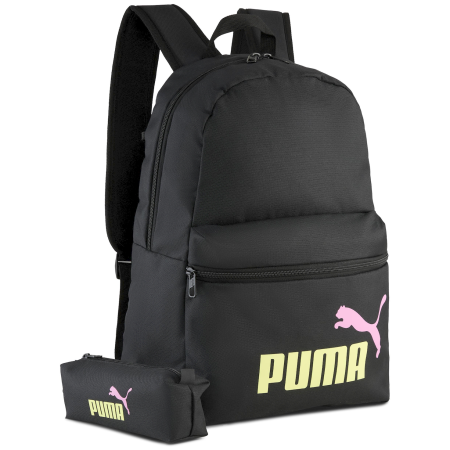 Zaino da città Puma Phase Backpack Set nero/giallo PUMA Black-Fizzy Light
