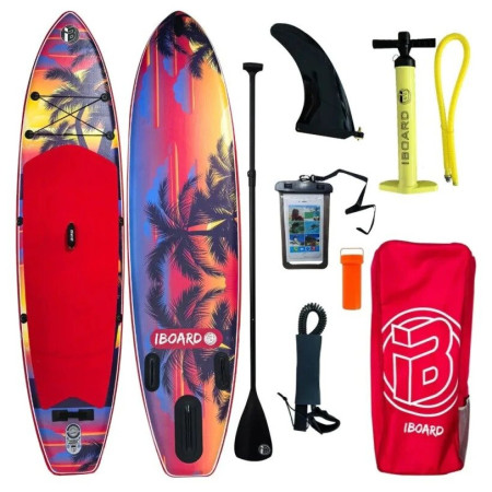 Stand up paddle iBoard 11' - 2 RED PALM