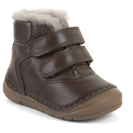 Stivali invernali per bambini Froddo Paix Up Winter Dark Brown marrone scuro dark brown