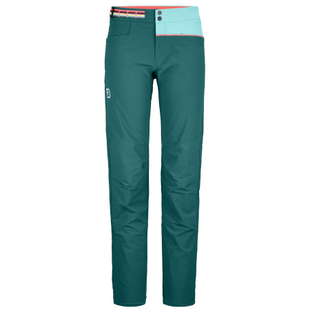 Pantaloni da donna Ortovox Pala Pants W verde/blu Pacific Green