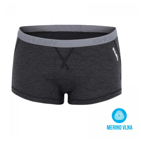 Mutandine sportive da donna Husky Termoprádlo Merino 100 nero black