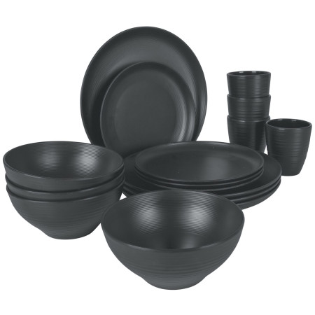 Set di stoviglie Bo-Camp Orville 16 ks grigio scuro Anthracite