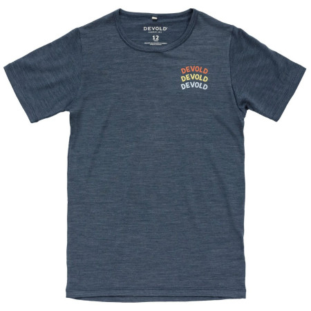 Maglietta da bambino Devold Active "Devold Legacy" Tee Jr blu scuro NIGHT
