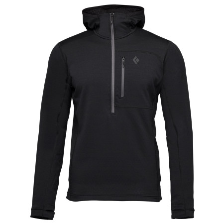 Felpa da uomo Black Diamond Coefficient QZ Hoody nero Black