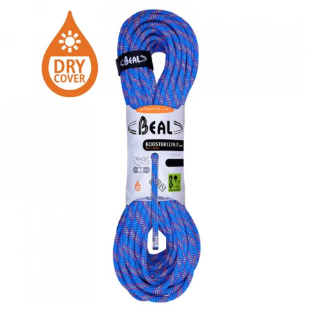 Corda da arrampicata Beal Booster III 9,7 mm (70 m) blu BLUE