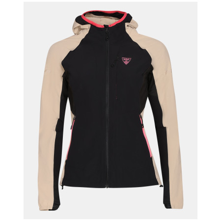 Giacca softshell da donna Kilpi Baleo-W nero/beige BEG
