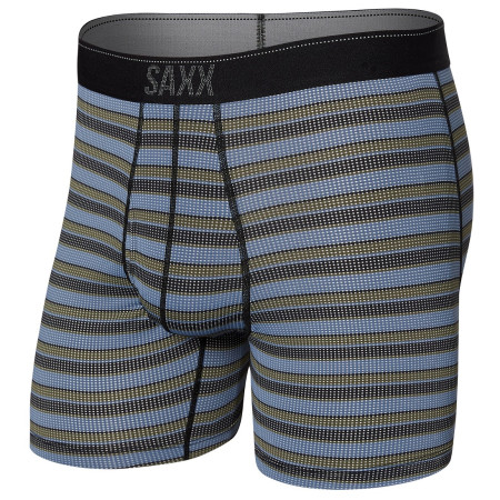 Boxer Saxx Quest Quick Dry Mesh Boxer Brief Fly Solar grigio solar stripe-twilight