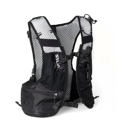 Gilet da corsa Silva Strive Light 10 nero/bianco