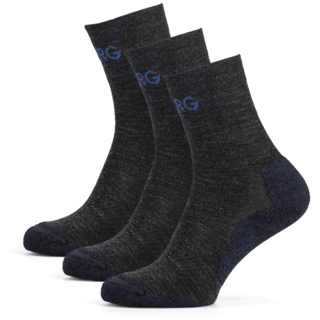 Calzini da uomo Warg Trek Merino 3-pack grigio/blu