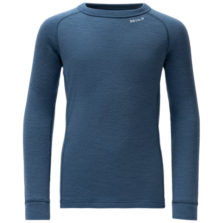 Maglietta sportiva per bambini Devold Duo Active Merino Shirt Jr Berry blu scuro Berry
