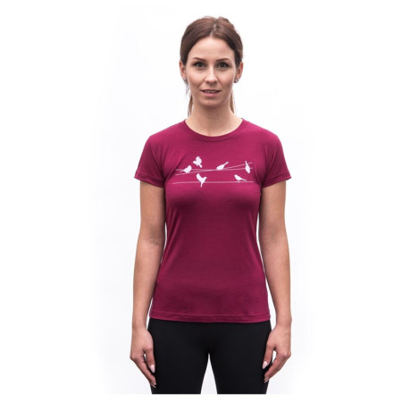 Maglietta sportiva da donna Sensor Merino Active Songbirds