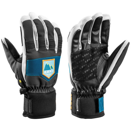Guanti da sci Leki Patrol 3D Junior nero/blu graphite-petrol