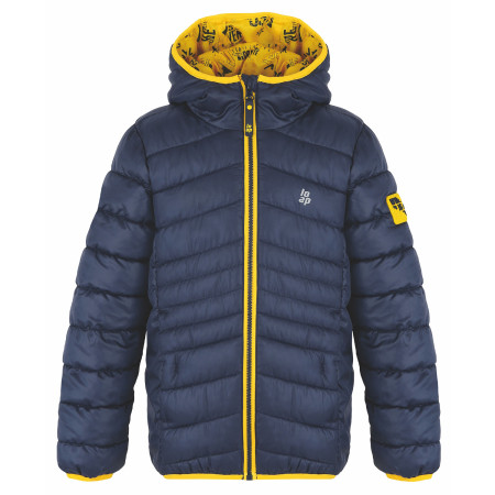 Giacca invernale per bambini Loap Intermo blu/giallo Black Iris | Yellow