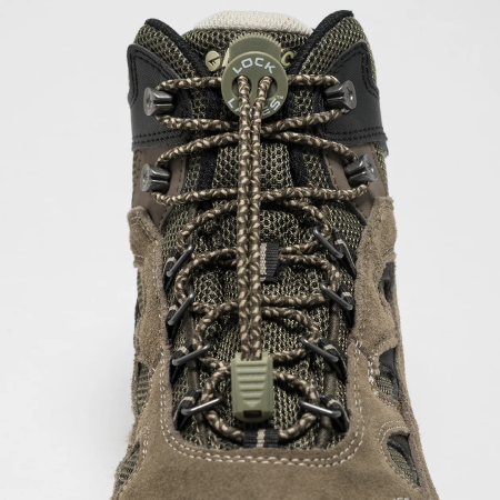 Lacci delle scarpe Lock Laces Boot khaki Camo Boot