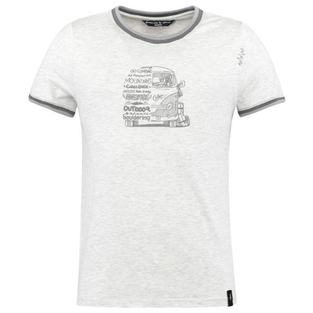 Maglietta da uomo Chillaz Retro 1969 Bus grigio chiaro Light Grey Melange