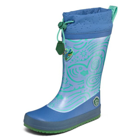 Stivali da pioggia per bambini Affenzahn Rainboot Vegan Puddly Bird of Paradise