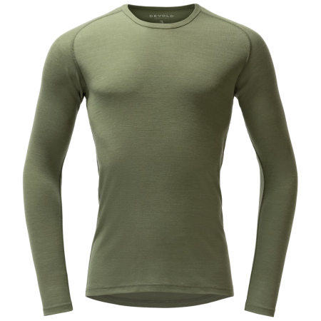 Maglietta funzionale da uomo Devold Adventure Merino 190 Shirt Man khaki chiaro Lichen