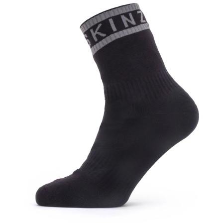 Calzini impermeabili SealSkinz WP Warm Weather Ankle Length with Hydrostop nero Black/Grey