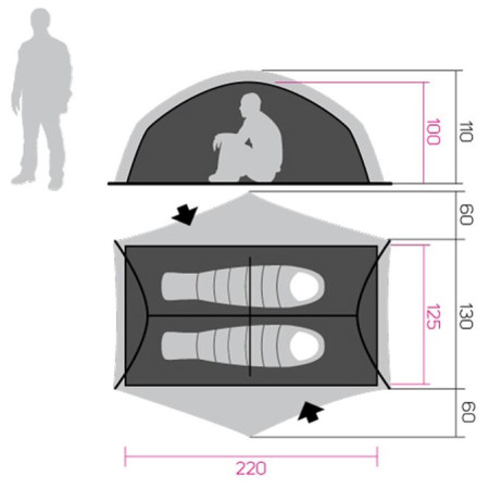 Tenda ultraleggera Hannah Tercel 2 Light