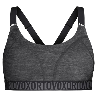 Reggiseno sportivo Ortovox 150 Essential Sports Top nero Black Raven Blend