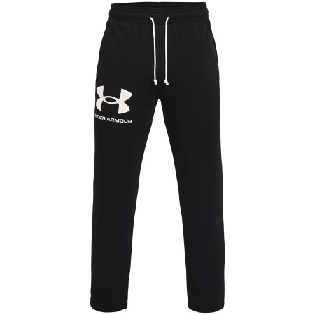 Pantaloni da uomo Under Armour Rival Terry Pant nero Black / / Onyx White