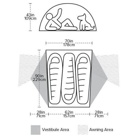 Tenda ultraleggera Big Agnes Copper Spur UL3