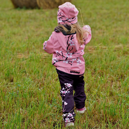 Pantaloni softshell per bambini WAMU Purple