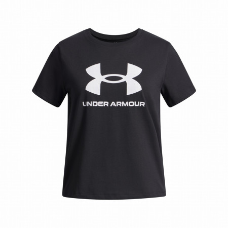 Maglietta da bambino Under Armour BIG LOGO SS-BLK nero/bianco Black