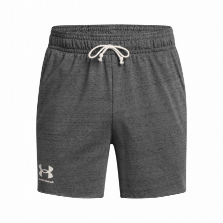 Pantaloncini da uomo Under Armour Rival Terry 6in Short grigio Gray