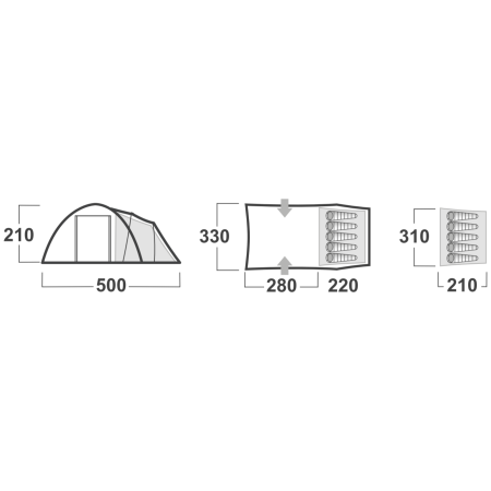 Tenda familiare Husky Boston 5