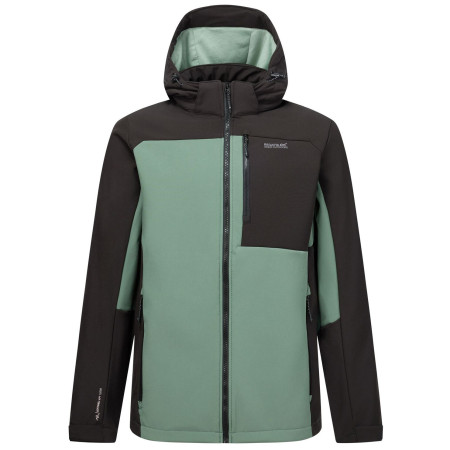 Giacca softshell da uomo Regatta Hewitts verde/verde chiaro DkFrstGr/Blk