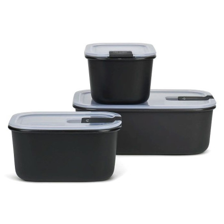 Scatola per alimenti Mepal EasyClip 2x450 + 1000 ml nero Nordic Black
