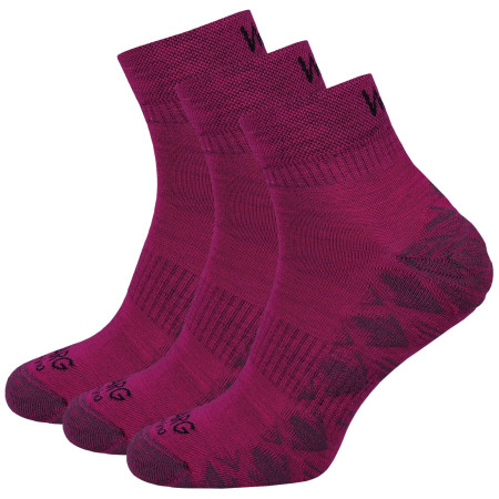 Calze Warg Endurance Merino Mid 3-pack viola Fuchsia