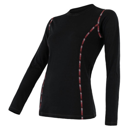 Maglietta sportiva da donna Sensor Merino Air 2022 nero