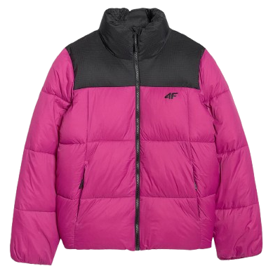 Giacca da donna 4F Down Jacket F581 rosa HOT PINK